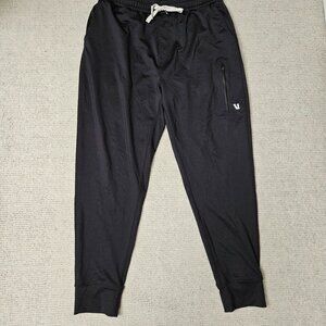 Vuori Men's Sunday Performance Jogger Pants Black Large L - Athleisure Casual